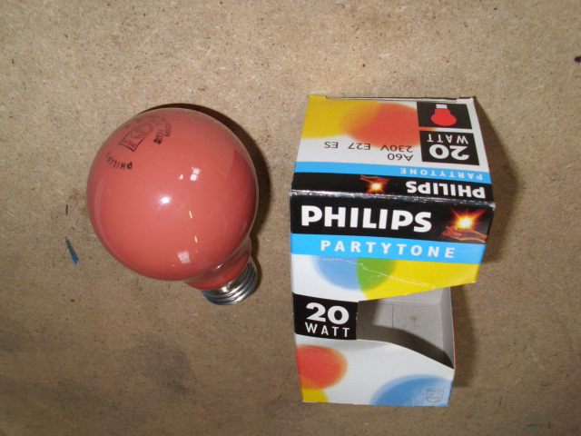 Partylamp 20W / E27 ROOD (Philips)